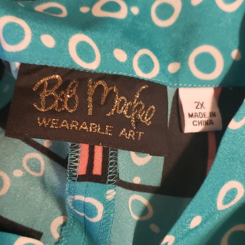 Bob Mackie Wearable Art Top - image 4
